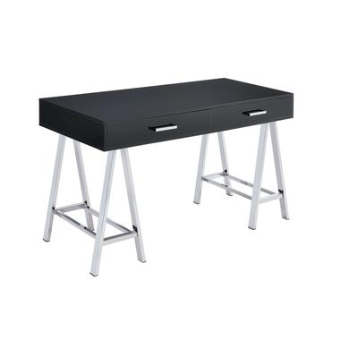 Built-In Usb Port Writing Desk by Acme in Black Ch...