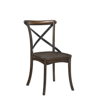 Side Chair (Set-2) by Acme in Dark Oak Black