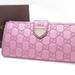 Gucci Bags | Authentic Gucci Guccissima Bifold Long Wallet Metallic Pink Purple Leather | Color: Pink/Purple | Size: *W:7.41in X H:3.9in X D:0.98in