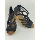 American Eagle Outfitters Shoes | American Eagle Wedge Heel Sandals Size 10 Color Black | Color: Black | Size: 10