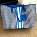 Tory Burch Bags | Like New Gemini Link Tote - Tory Bruch | Color: Blue/White | Size: Os