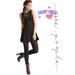 Free People Dresses | Free People Leather Trim Mini Dress | Color: Black | Size: 2