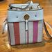 Kate Spade Bags | Kate Spade Marti Striped Canvas | Color: Cream/Pink | Size: 8.75’h X 8.25’wx 5.75‘d