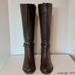 Nine West Shoes | Nine West Giani 3 Dark Brown Riding Boots | Color: Brown | Size: 8