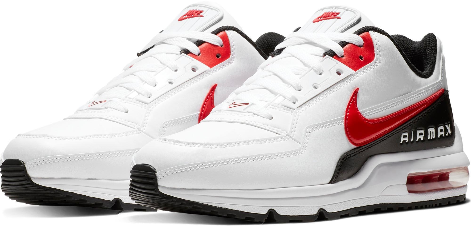Sneaker NIKE SPORTSWEAR "Air Max Ltd 3", Gr. 44,5, bunt (weiß, university, rot, schwarz), Leder, Synthetik, Schuhe, Topseller