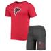 Men's Concepts Sport Red/Charcoal Atlanta Falcons Meter T-Shirt & Shorts Set