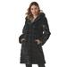 K Jordan Faux Fur Coat (Size M) Black, Polyester