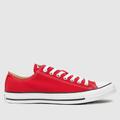 Converse all star ox trainers in red