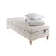 Ensemble matelas naturel ressorts et latex, sommier, pieds 90x200