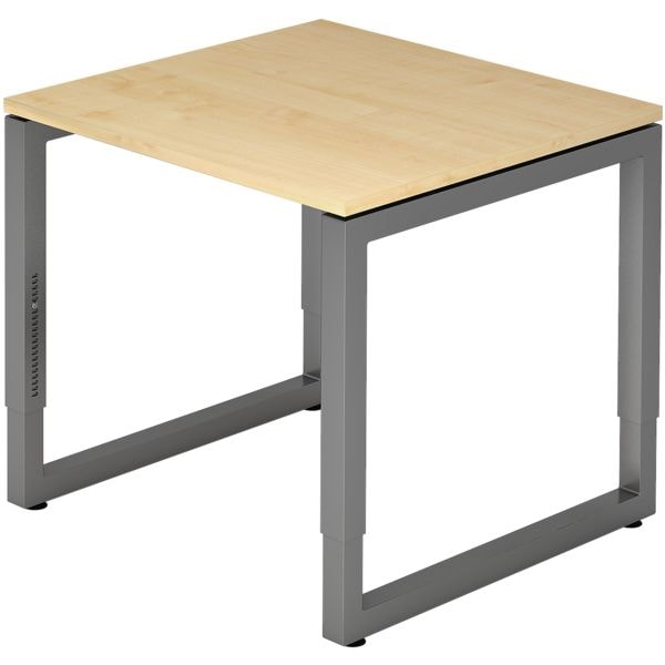 HAMMERBACHER Schreibtisch »R-Line« 80 cm Gestell graphitfb. braun, 80x85x80 cm