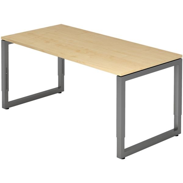 HAMMERBACHER Schreibtisch »R-Line« 160 cm Gestell graphitfb. braun, 160x85x80 cm