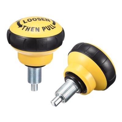 M16 Fitness Pull Pin Spring Knob for Fitness Black Yellow 2pcs - Black, Yellow