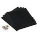 4Pcs Felt Pin Board Tile Self-Adhesive Square DIY Wall Bulletin Push Pin Black