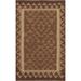 Reversible Kilim Oriental Rug Flat-weave Brown Geometric Wool Carpet - 2'8" x 4'2"