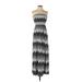 Old Navy Casual Dress - Maxi: Black Chevron/Herringbone Dresses - Women's Size Small