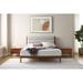 Corrigan Studio® Horey Solid Wood & Platform Bed Wood & /Upholstered/Polyester in Brown | 42 H x 63.5 W x 86.82 D in | Wayfair