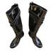 Coach Shoes | Coach Talia Black Turn Lock Tall Rain Boots Size 7 | Color: Black/Gold | Size: 7