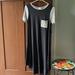 Lularoe Dresses | Lularoe Simply Comfortable Casual Dress, Sz. Xs | Color: Black/Cream | Size: Xs