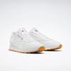 Sneaker REEBOK CLASSIC "CLASSIC LEATHER", Gr. 43, weiß (weiß, gum), Synthetik, sportlich, Schuhe
