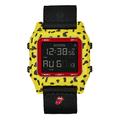 Nixon Herren Digital Quarz Uhr mit Gummimix Armband A1358-887-00