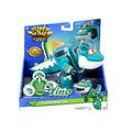 Super Wings Tino Dinosaur 5' Transforming Character Easy Transformation Preschool Kids Gift Toys for 3+ Year Old Boy Girl, Green