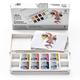 Winsor & Newton 0390670 Cotman Aquarellfarben im Set, Lebendige Aquarellfarben mit ausgezeichneter Transparenz im 8 Farben Set mit Taschenpinsel - Porträts