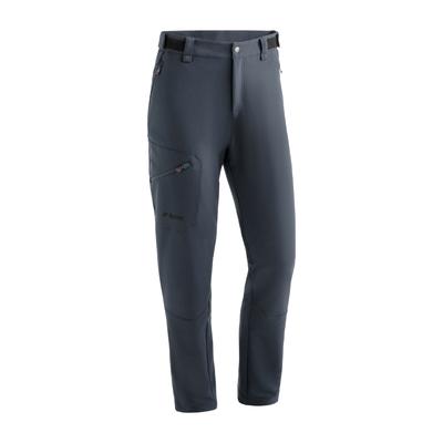 Funktionshose MAIER SPORTS "Foidit M", Herren, Gr. 27, Kurzgrößen, grau, 91% Polyester, 9% Elasthan, Hosen, Herren Outdoorhose, warme Winter Wanderhose, Regular Fit Image