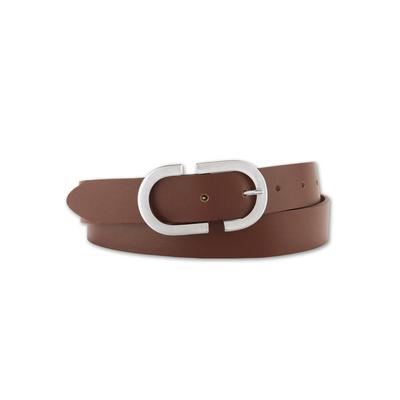 Ledergürtel BERND GÖTZ, Damen, Gr. 90, braun (cognac), Leder, unifarben, casual,modisch,elegant,feminin,klassisch, Gürtel, mit kreativen Schließendesign Image