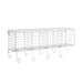 Four Cubby Wall Shelf White - Linon WL274WHT01