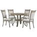 Franklin 5 Piece Casual Dining Group Pewter - Linon D1283B19DGP