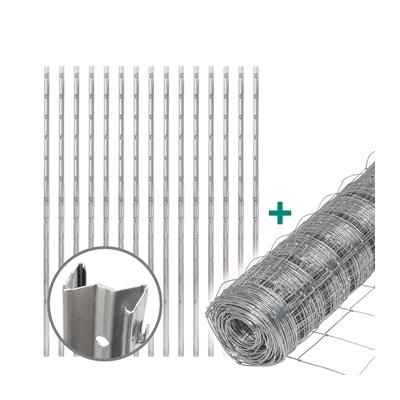 50m VOSS.farming Premium Plus Wildzaun Komplettset 100/8/15 + Z-Profilpfosten Image