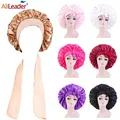 Bonnet de Nuit en Satin pour Cheveux Longs Bouclés Accessoire de Styliste