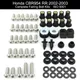 Kit de carénage complet en acier inoxydable Clips pour moto Honda 2002 2003 CBR 954RR