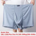 Boxer grande taille pour hommes sous-vêtement en maille trouée culotte Sexy 13xl 12xl 11xl