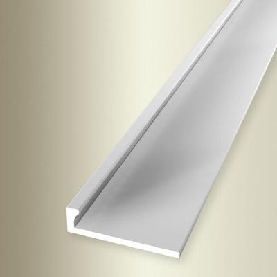 Einfass- & Abschlussprofil Aluminium 21 x 4.5 x 2500 mm Aluminium Natur Einschubprofil