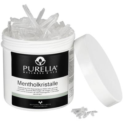 PURELIA Mentholkristalle 250g naturrein Menthol Kristalle für Sauna Aufguss
