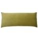 Jiti Indoor Lux Classic Solid Color Plush Velvet Decorative Accent Large Rectangle Lumbar Pillow 16 x 36