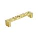 Calathea 5-1/16 in (128 mm) Center-to-Center Brushed Gold Cabinet Pull - 5.063