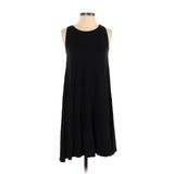 Ann Taylor LOFT Casual Dress - A-Line: Black Solid Dresses - Women's Size X-Small