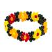 Little Buttercup Blooms,'Mexican Glass Beaded Ring with Buttercup Flowers'