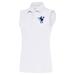 Women's Antigua White Indianapolis Colts Throwback Logo Sleeveless Tribute Polo