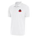 Men's Antigua White Chicago Bears Team Logo Throwback Affluent Big & Tall Polo