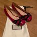 Gucci Shoes | Bnib Gucci Flats 37.5 | Color: Red | Size: 7.5