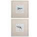 Sandpipers Framed Wall Décor, Set Of 2 by Propac Images in Blue