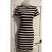 Zara Dresses | Mini Midi Zara Striped Neutral Dress Cute Simple Dress Stripes Bodycon | Color: Brown | Size: S