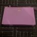Kate Spade Bags | Kate Spade Leather Purple Zippered Wallet Wristlet Clutch Bag Nwot | Color: Gold/Purple | Size: Os