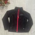 Columbia Jackets & Coats | Columbia Girls Fleece Jacket Size Es (7/8) Full Zip Black | Color: Black/Pink | Size: S 6/7