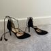 Jessica Simpson Shoes | Jessica Simpson Black Suede Ankle Wrap Tassel Pointed Toe Heel Pumps Size 8 | Color: Black | Size: 8