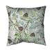 Pine Cone Pattern Indoor/Outdoor Floral Square Throw Pillow Cover Polyester Begin Edition International Inc | 16 H x 16 W x 4.3 D in | Wayfair