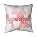 Alveoli Lilac Square Throw Cushion Polyester in Red Begin Edition International Inc | 16 H x 16 W x 1 D in | Wayfair 5543-1616-AB66-1